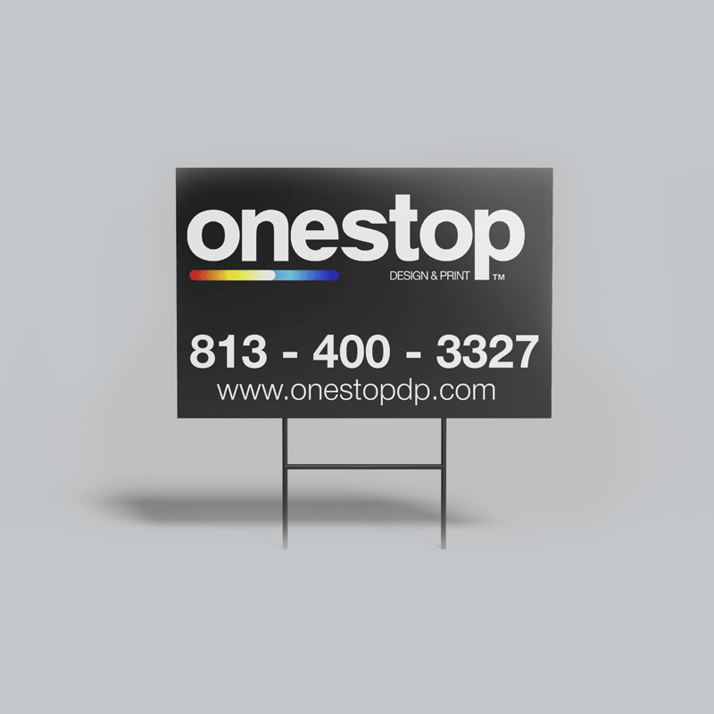 Yard Signs in Tampa – Weatherproof Outdoor Signs for Real Estate, Events & Promotions Yard Signs Tampa | Custom Outdoor Lawn Sign Printing – OneStop
