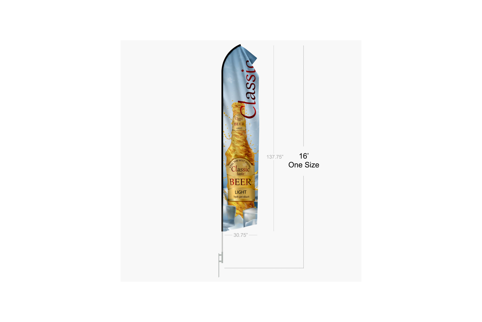 Econo Feather Flag Custom Econo Feather Flags — Budget-Friendly Outdoor Advertising