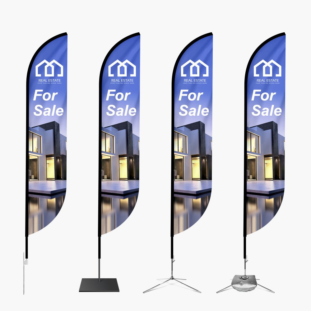 Custom Feather Convex Flags — Versatile & Wind-Friendly Advertising