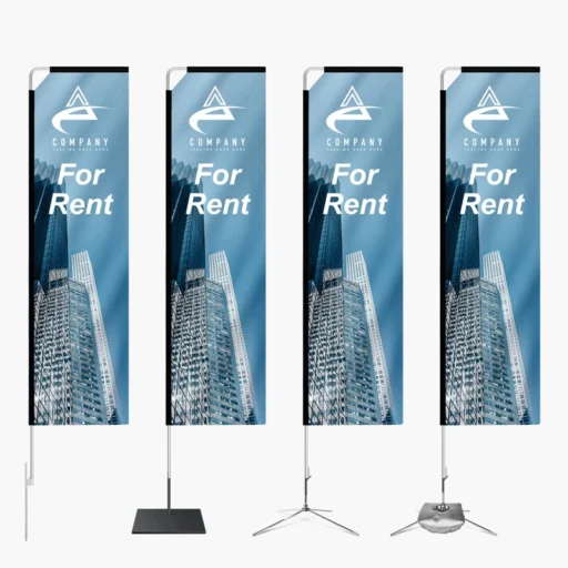 Custom Rectangle Flags — Bold & Versatile Outdoor Signage