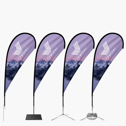 Custom Teardrop Flags — Dynamic & Eye-Catching Outdoor Signage