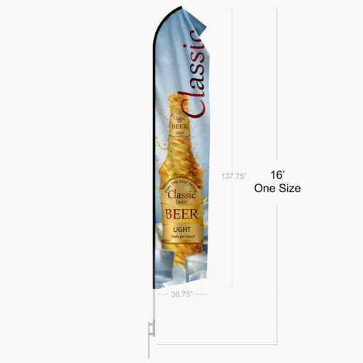 Custom Econo Feather Flags — Budget-Friendly Outdoor Advertising