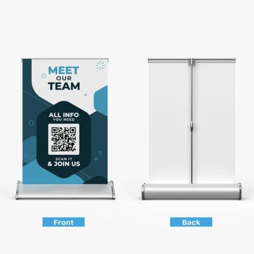 Custom Table Top Banner Stands — Compact & Professional
