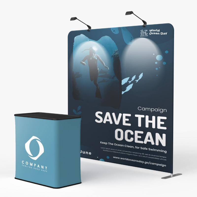 Tension Fabric Displays Tampa | Straight 8ft, 10ft & 20ft