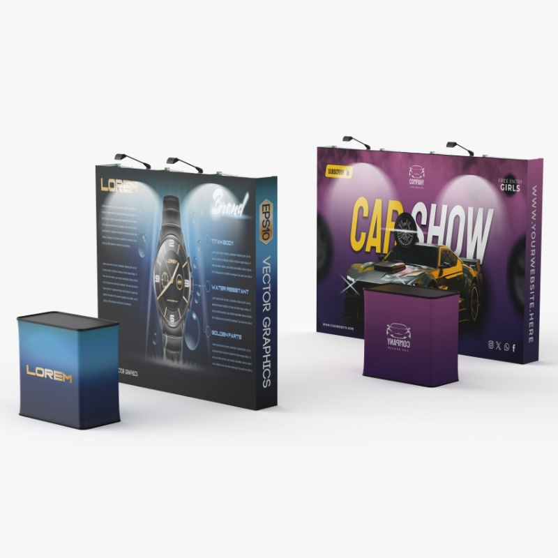 Velcro Fabric Pop Up Display Tampa | Straight 8ft & 10ft