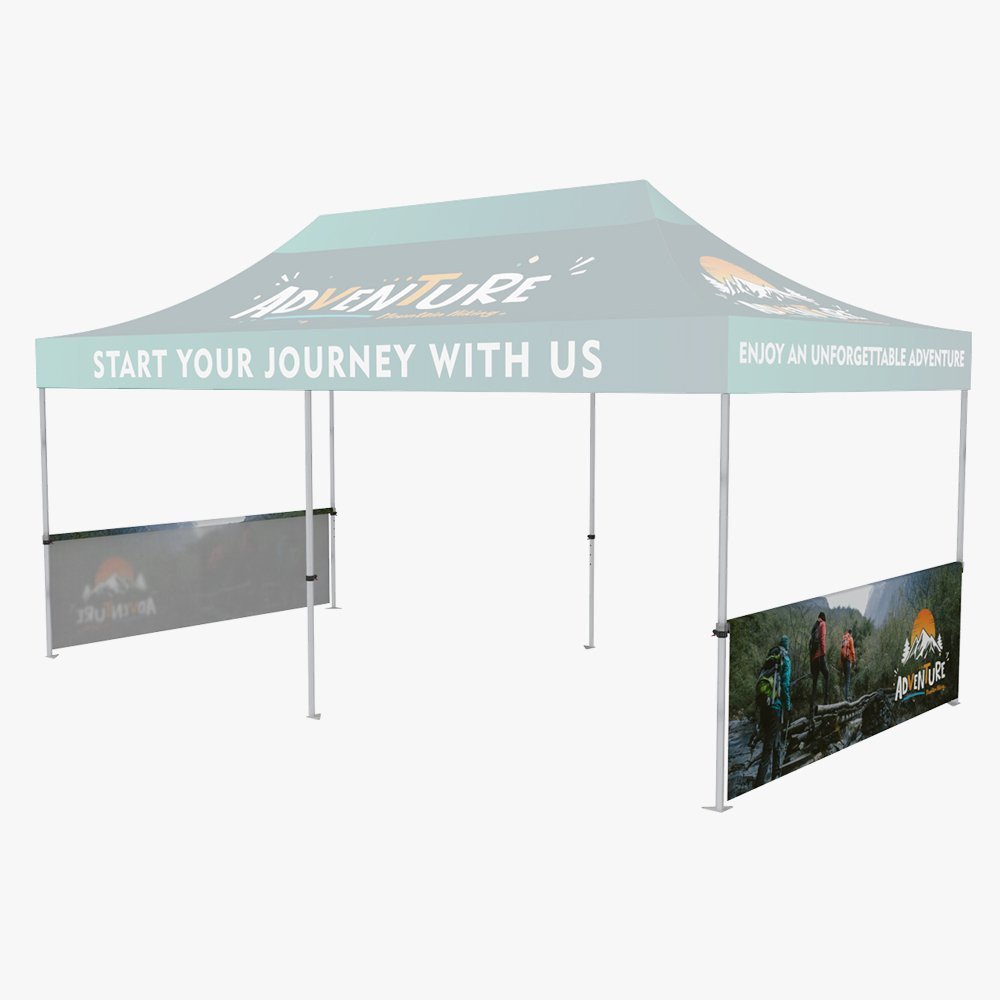 20ft tent half wall in Tampa Bay