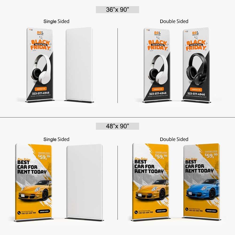 Tension fabric stand printing in Tampa Bay
