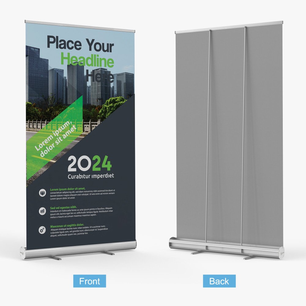 Standard retractable banner stand in Tampa Bay