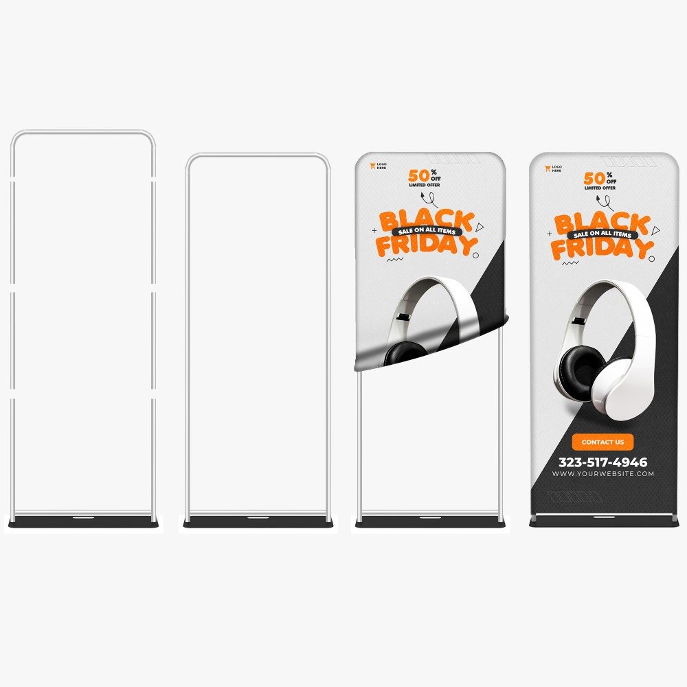 Custom tension fabric display in Tampa Florida