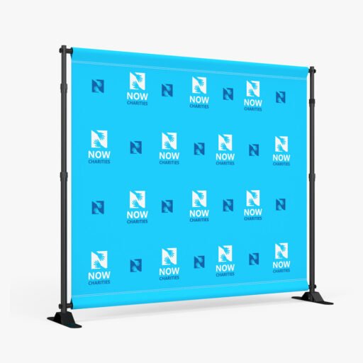 Step and repeat backdrop in Tampa Bay