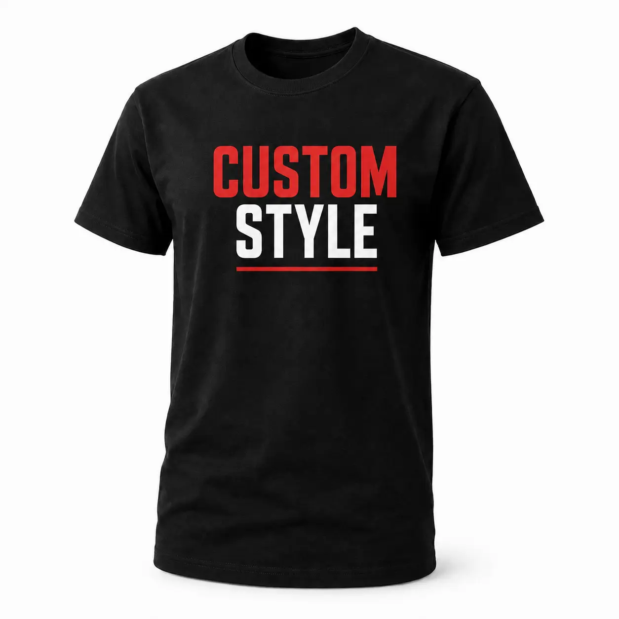 Package of 100 custom printed T-shirts in Tampa for business uniforms, events, teams, promotions, and branded merchandise
