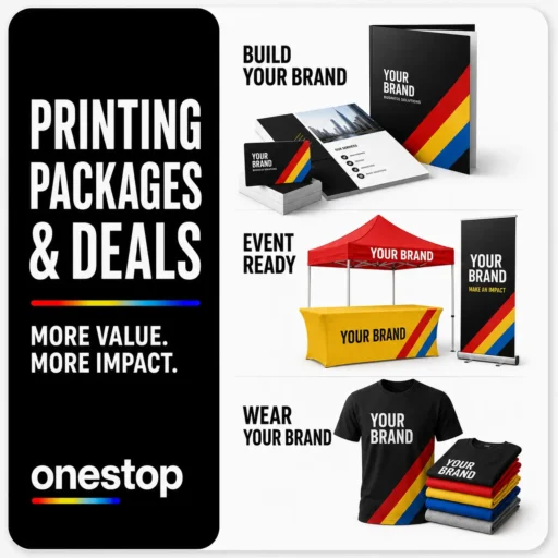 Custom banner stands, retractable displays, backdrops, tabletop banners, and fabric stands from OneStop in Tampa